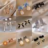 Silver Needle Diamond Bow Earrings Simple and Versatile High-quality Stud Earrings Women's Niche Light Luxury High-end Earrings