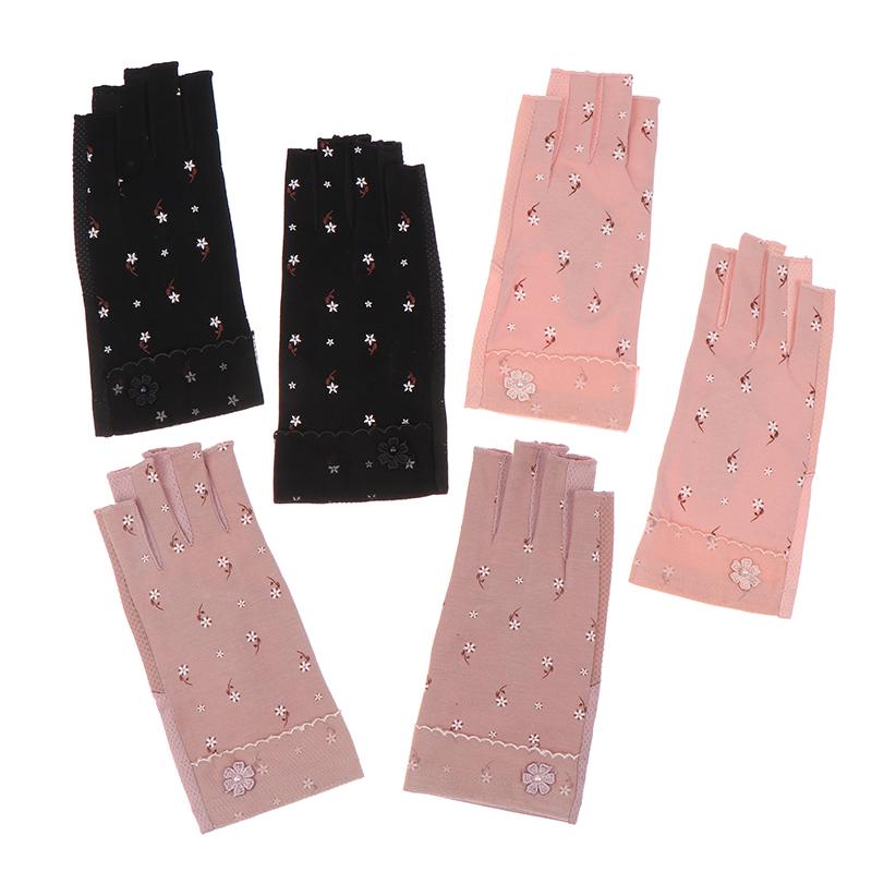 1 Pair Anti Uv Nail Gloves Uv Gel Shield Glove Fingerless Manicure Nail Art Tools Led Lamp Nails Dryer Radiation Hand