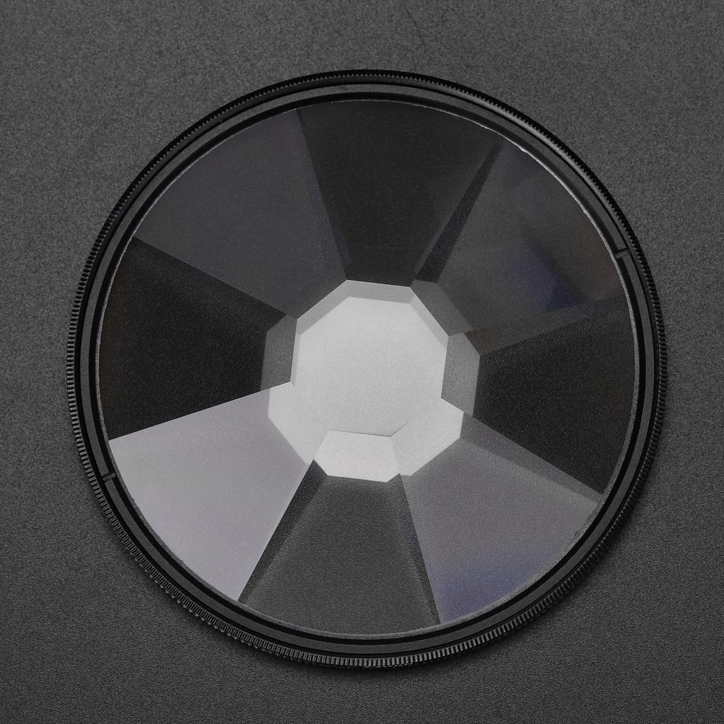 Camera Filter Photography Foreground Blur Film Photography Props 77mm Glass Kaleidoscope Filter Camera Accessories