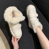 Pelzintegrierte europäische Schneestiefel Damen 2025 neu Winter Samt verdickt wasserdicht und rutschfest dicksohlige warme Baumwollschuhe