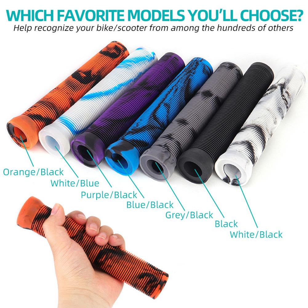 Punhos de Scooter Punhos de Bicicleta Cobertura de Guidão de Borracha Antiderrapante Para Guidão de 22,2mm Punhos de Scooter Guidões de Bicicleta BMX 1 Par