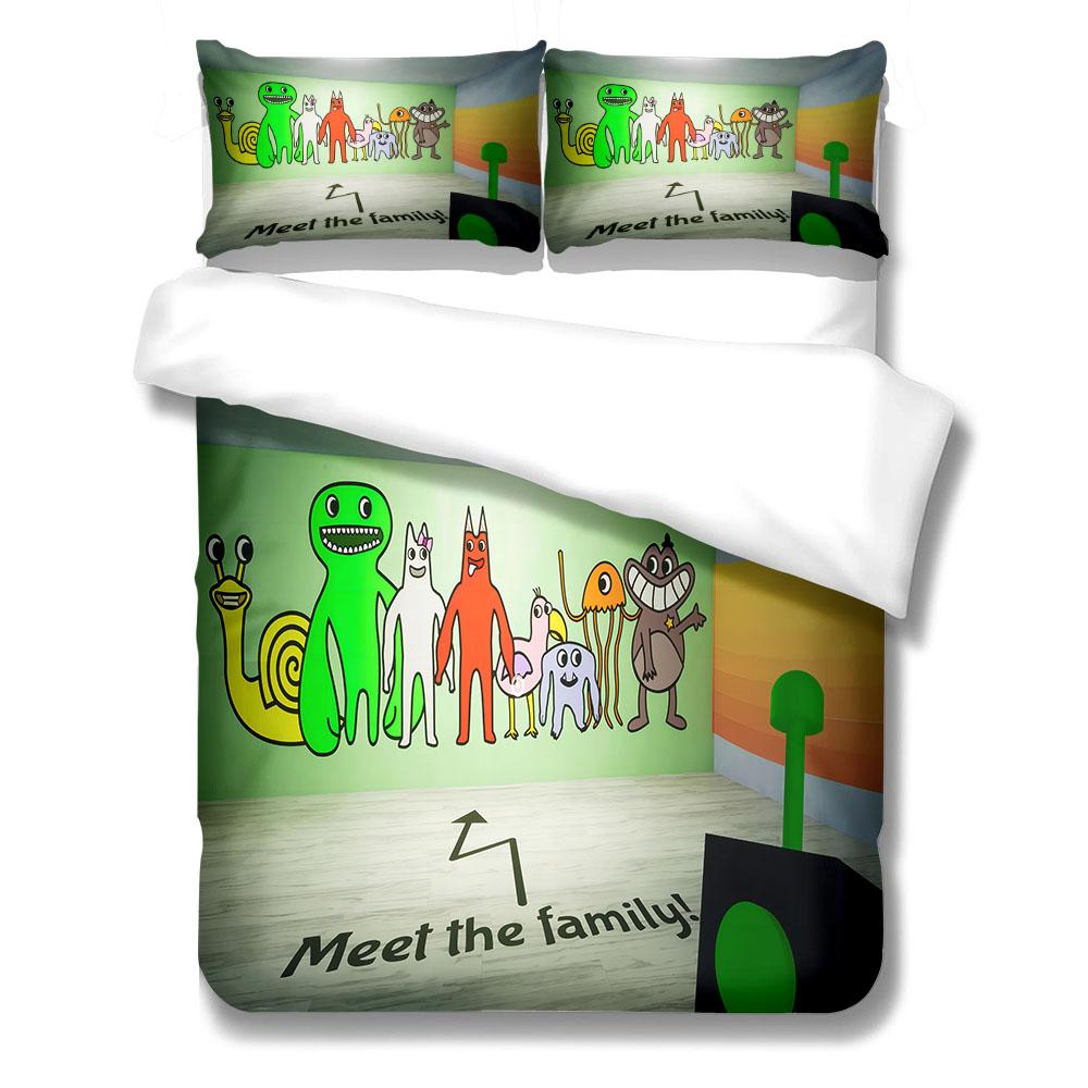 Blue Garton  banban Children Duvet Cover Set King Queen Double Twin Single Bed Linen Set