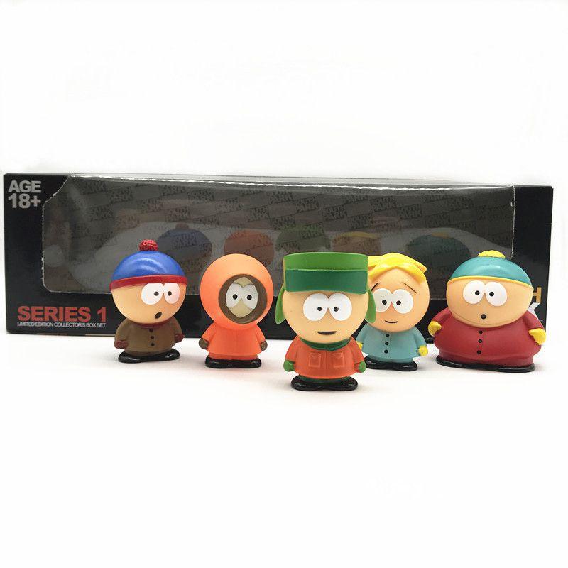5pcs South Park Figures Block Set For Children's Imagination Play And Home Decoration