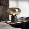 Nordic Marble Glass Bedside Lamp - Modern Bedroom & Study Decor