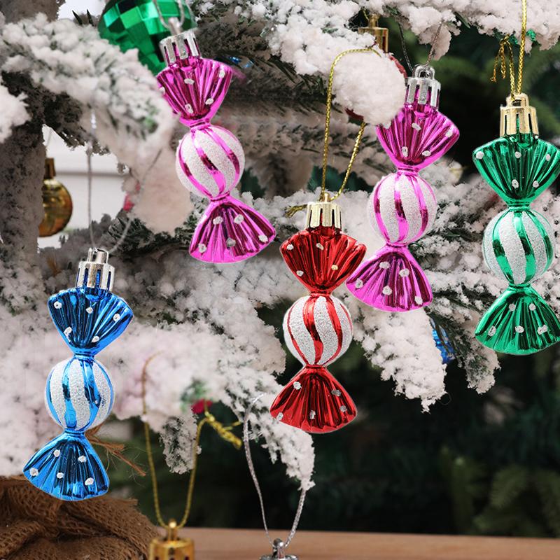 Round Candy Counter Ornaments Christmas Tree Hanging Christmas Decoration Gift Box