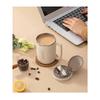 WORTHBUY 480ml 304 Stainless Steel Coffee Mug With Lid&Spoon&Straw,Insulated Coffee Cup For Student Adult Office Drinking Cup