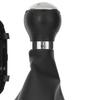 VW Golf V 03-08 SILVER + BLACK Gear Shift Knob with CHROME Frame 5 SPEED