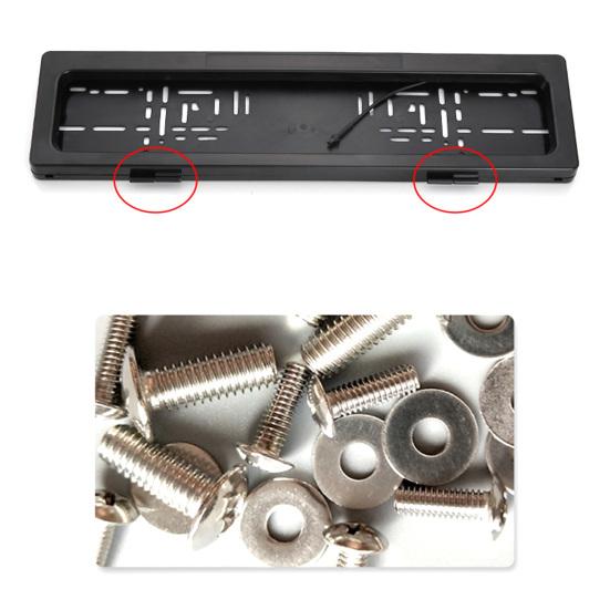 2 Buc. Cadru Plăcuță de Înmatriculare Față Spate Rulou Electric Telecomandă Plăcuță de Înmatriculare