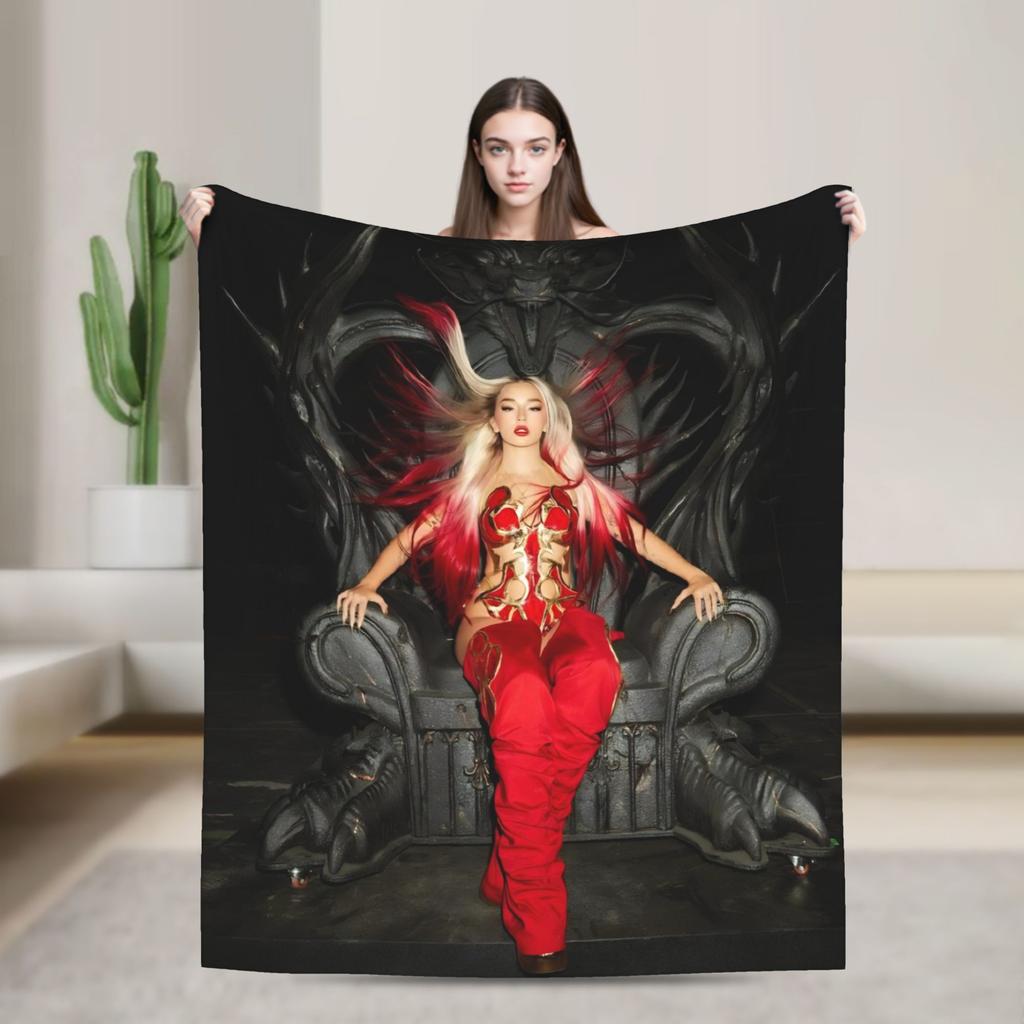L-Lolas I-Indigos Plush Blanket Girls Boys Flannel Throw Blanket For Couch Bed Super Warm Design Bedspread Birthday Present