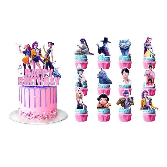K-POP Witch Squad Birthday Party Decor Kit Themed Banner Balloons And Signsfor Music Dance