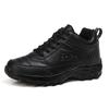 Women's Leather Sneakers Autumn Winter Black Sneakers Women Shoes Waterproof Non-slip Outdoor Walking Sneakers Women Casual Shoe
