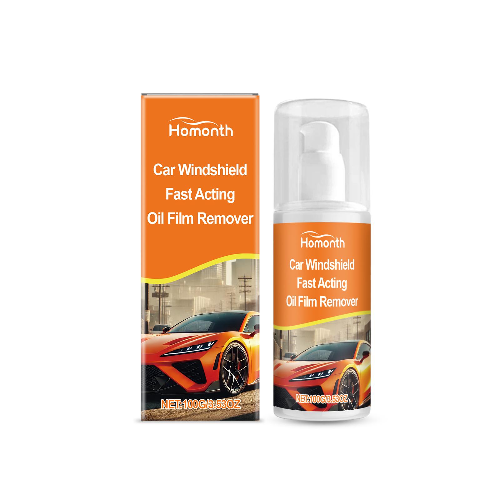 

Homonth Oil Film Remover Auto Windshield Cleaner Degreaser Rainproof Waterproof Brightening Cleaner