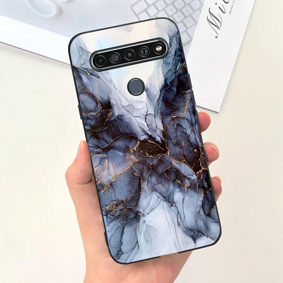Para Funda LG K61 LMQ630EAW LM-Q630 Flor de Moda Suave Coque Fundas de Teléfono Para LG K61 2020 K 61 Cubierta Trasera de Silicona Para LGK61 Funda