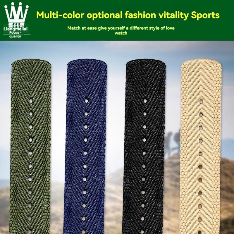 For Casio PROTREK Series PRG-601 PRG-600 PRG-650 PRW-6600Y GA2200 Breathable Nylon Canvas Strap 24mm Quick Release Wristband