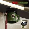 Cmaos Retro Green Toothbrush and Cup Holder Rack (Set of 2)