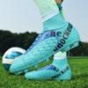 31-48unisex Football Boots High-gang AG Long Nail Male/female High-elastic Socks Training Art Grassland Children's Football Boots