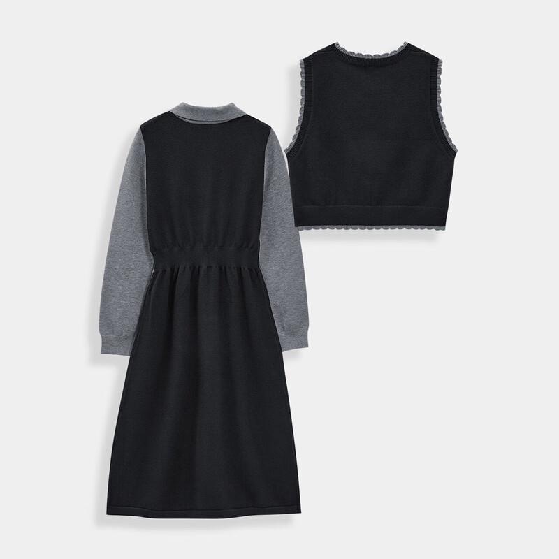 IEF French Style Slimming Knit Skirt Set for Petites