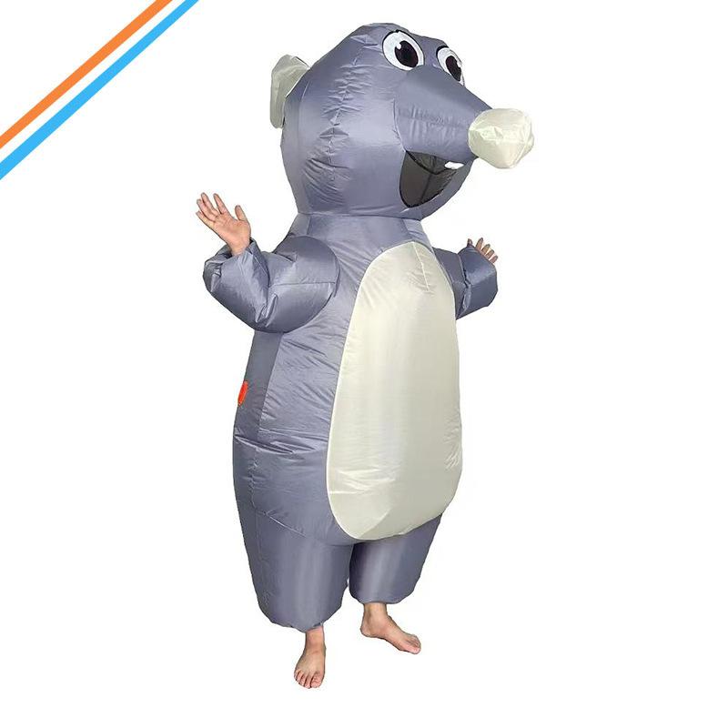 

Cute Mouse Inflatable Halloween Dress Up Funny Props Cartoon Adult Inflatable Doll Suit One size fits all
