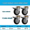 Heavy Duty Silent Swivel Caster Wheels (2-8 Inch) for Trolleys and Small Hand Trucks