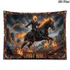 Horseman of Hell Wall Tapestry Aesthetic Wall Hanging Printed Fabric Blanket Decorative Tapestries for Bedroom Living Room Home Decor