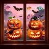 Halloween decoration bat ghost window sticker Halloween party atmosphere layout creative pumpkin lantern static glass sticker
