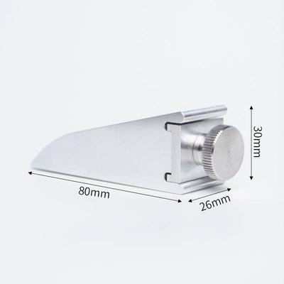 Robuster Schleifpapierständer aus Aluminiumlegierung, Schleifklammer, Inneneckenhobel, Polieren, handgeführter Schleifpapier-Lederkantenschleifer