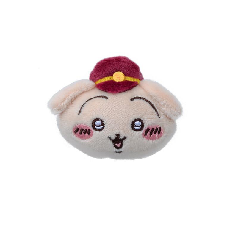 Train Conductor Chiikawa Hachiware Usagi Plush Brooch Toy Stuffed Doll Gift Kids