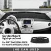 Flanell Armaturenbrettabdeckung Für Fiat 500 2008-2023 Abarth 595 2012 2013-2023 Linkslenker Rechtslenker Auto Armaturenbrett Sonnenschutzmatte Teppichpolster Zubehör
