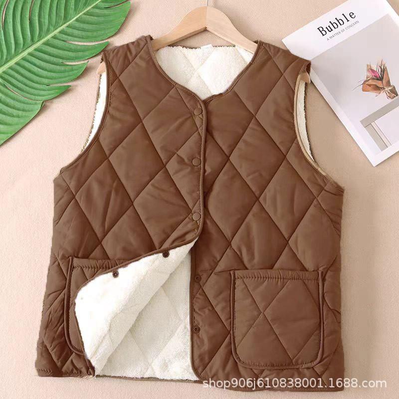 Vysoce kvalitní vesta z prachového peří dámská podzimní a zimní teplá stojáček bez rukávů vesta módní vnější vesta bunda