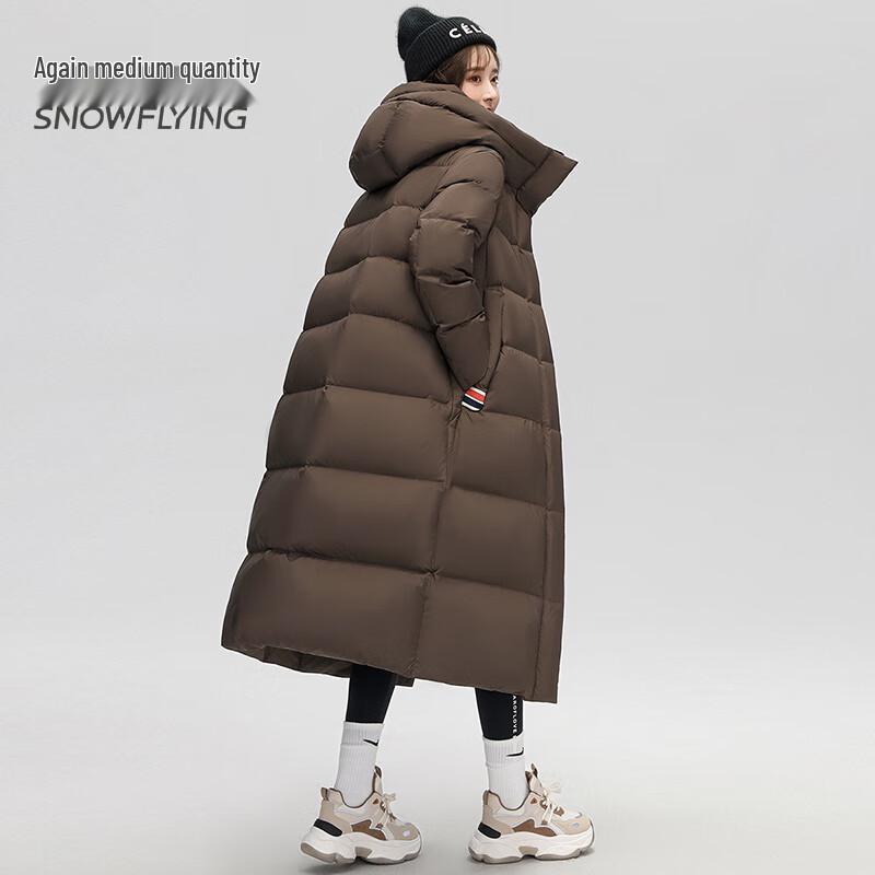 SNOWFLYING Women's Long Goose Down Winter Jacket X30143424F