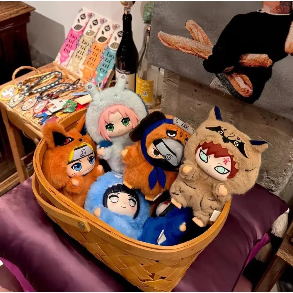 Heiß Naruto Itachi Sasuke Kakashi Gaara Serie Blind Box Trendige Spielzeugfigur Plüschanhänger Sammlung Geburtstagsgeschenk