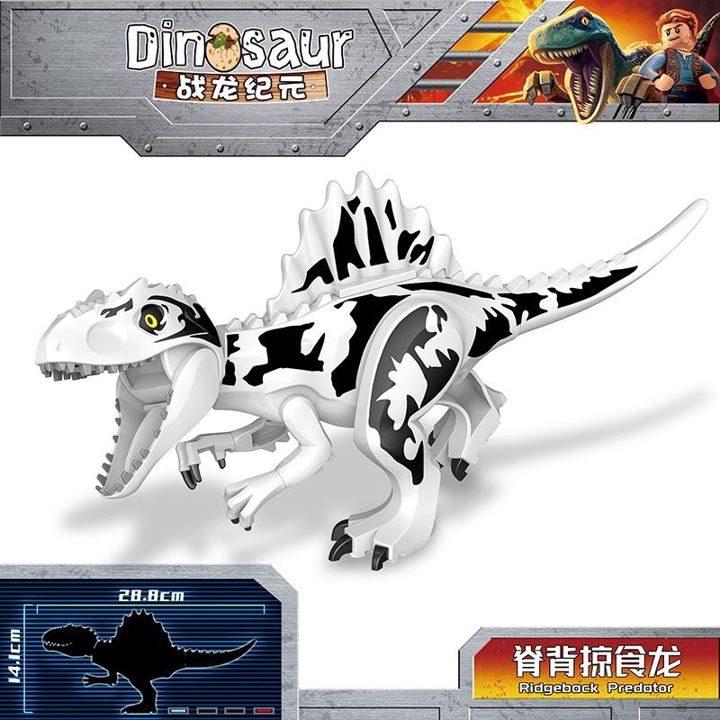 2025 Jurassic Dinosaurs World Park Spinosaurus Baryonyx Therizinosaurus Indominus Rex Building Blocks Bricks Kids Xmas Toys