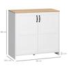 Armadio Dispensa da Cucina con 2 Ante e 2 Ripiani Regolabili 90 x 39,5 x 88 cm