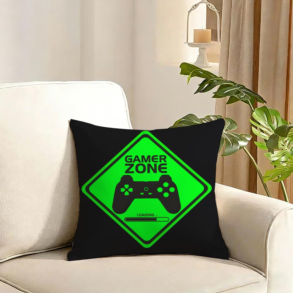 Game Handle Cushion Cover Reversible Plush Pillow Cover Soft Fluffy Home Decor for Sofa Bedroom