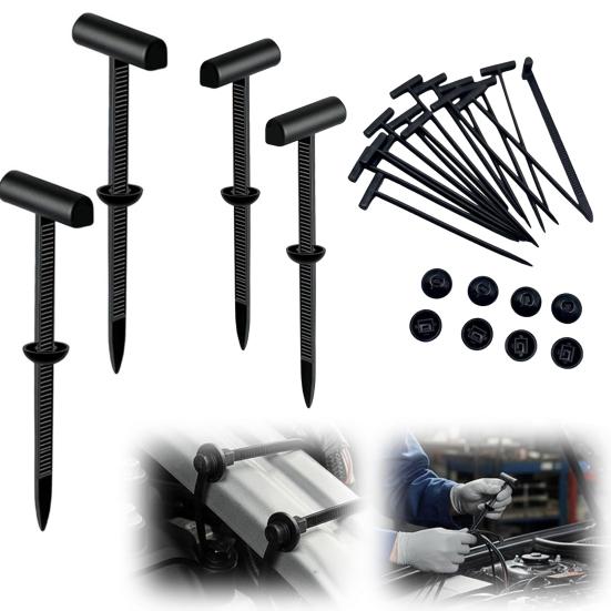 Heavy Duty Nylon Zip Ties Self-Locking Cable Ties for Automotive Repair Multi-Purpose Fasteners for Home & Outdoor Use