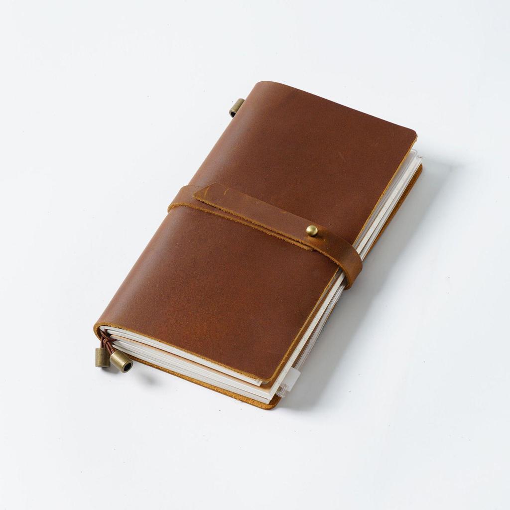 Cross-border Leather Passport Holder & Retro Genuine Leather Notebook