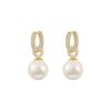 High-End Pearl Dangle Earrings: Luxury 925 Sterling Silver Studs for Women