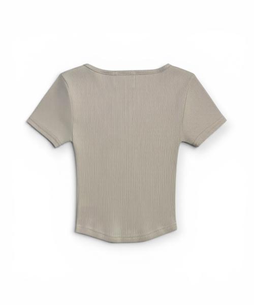 Bonseullipi Bully Square Neck T-Shirt (Beige)
