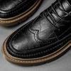 Ručně vyráběné pánské boty ve stylu Brogues z pravé kůže Pohodlné Kožené boty pro volný čas Mokasíny Pánské ploché boty