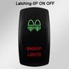Waterproof LED Rocker Switch for Boat RV Truck | Green/Red Light 12V/24V ON-OFF/ON-OFF-ON for Exhaust Heat AC Lights