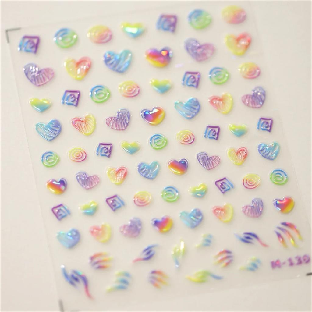 1pcs 5D Cute Pink Cat Claw Nail Art Stickers Slider Nail Decorations Decals Self-Adhesive Manicure Accessory DIY