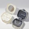 2-in-1 Multi-Layer Denture and Retainer Case with Mirror Lid – Leak-Proof Storage Box Including Cleaning Brush