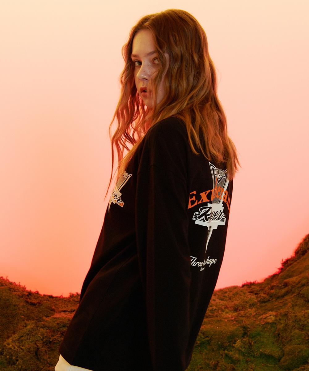 Raverous Signboard Long Sleeve T-Shirt Black 1