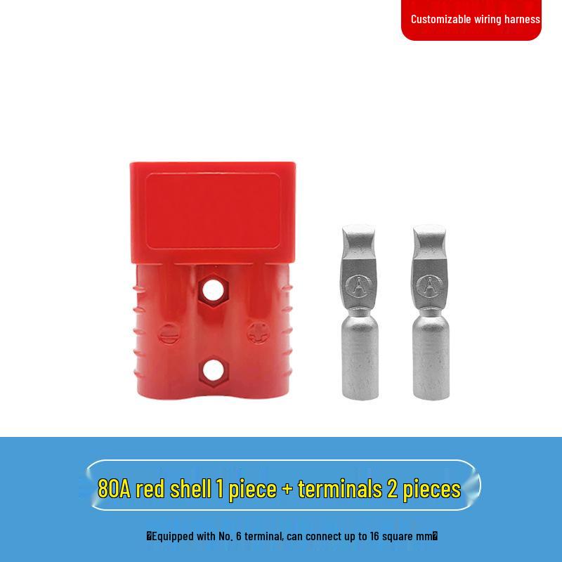 Anderson Electric Forklift Battery Charging Connector Plug for 50A, 80A, 120A, 175A, and 350A.