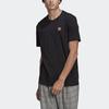 Adidas Originals Trefoil Casual Breathable Sports Round Neck Short Sleeve T-Shirt Men Tops Black GN3406