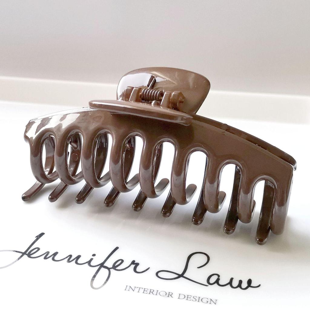 European & American Style Geometric Hair Claw Clip - Large Dragon Bone Design