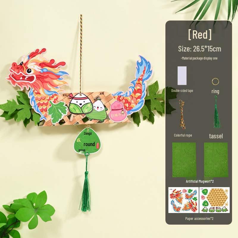 Handmade Dragon Boat Festival Lantern Craft Kit for Kids – Chinese Style Luminous Toy