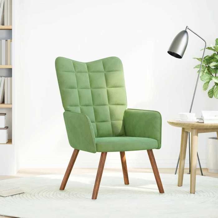 VidaXL Relaxation Chair Light Green Velvet, Chair, Living Room Chair, Recliner, Lounge Chair, Living Room Seat, 4016813