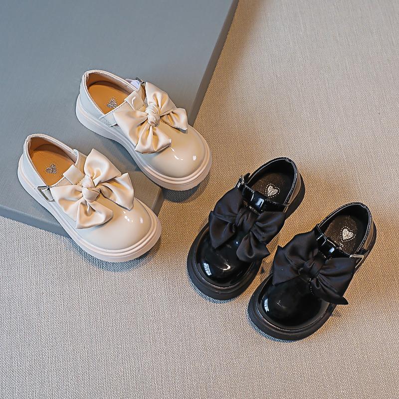 Zapatos de cuero estilo británico para zapatos planos con lazo para Zapatos de cuero estilo británico para zapatos planos con lazo para