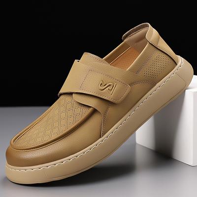 Μοντέρνα Ανδρικά Loafers Δερμάτινα Slip-on Brogue Casual Παπούτσια για Άνδρες Αντιολισθητικά Ανθεκτικά στη Φθορά Εξωτερικού Χώρου Χειροποίητα Δερμάτινα Board Shoes mo-25829